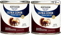 Rust-Oleum 240286-2PK Painter's Touch Latex Paint, Quart, Satin Claret Wine, 2 Pack