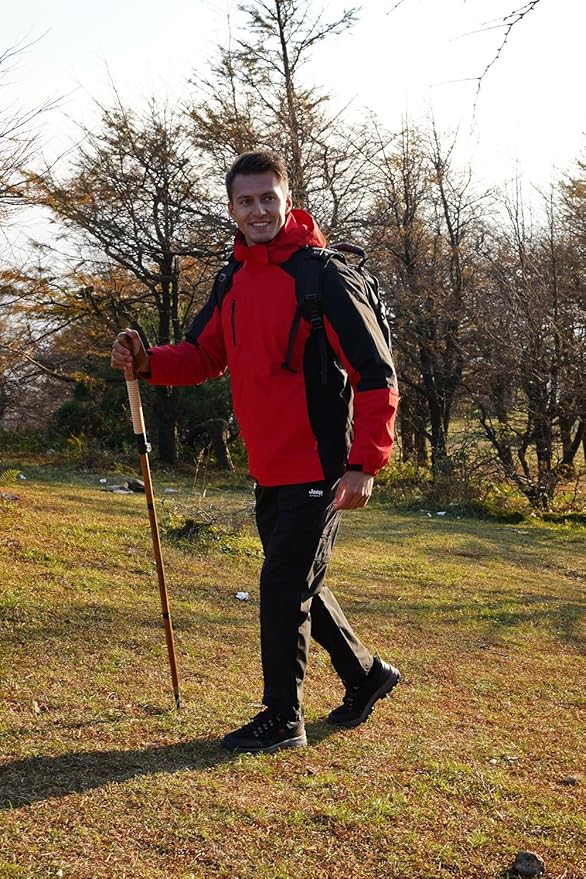 Trekking Pole - 1pc Pack Sassafras Wood Adjustable&Detachable Hiking or Walking Stick