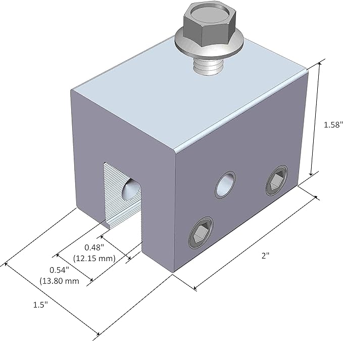 6 MageClamp Standing Seam Metal Roof Mounting and Racking Bracket Clamp for Solar Panel Module Installation
