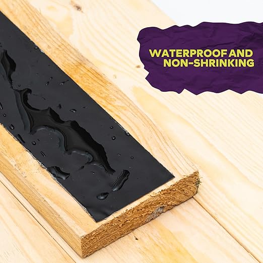 ATack Joist Tape for Decking 2 Inch x 50ft 24-Pack Waterproof Deck, Non-Shrinking Butyl Flashing Sealant High Tack Rim Joist Tape Year-Round Protection on Wood, Metal, Composite, Roof Beams