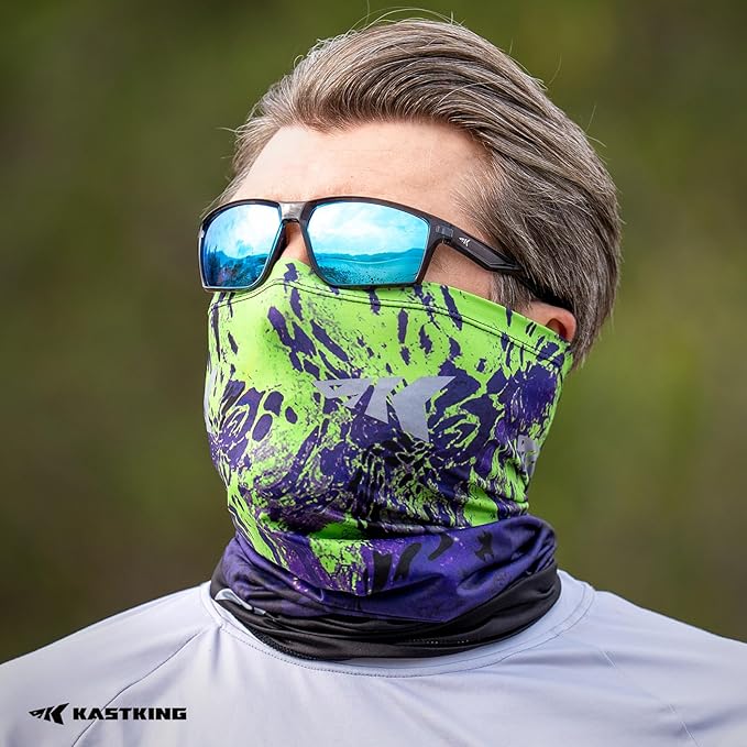 KastKing Sol Armis Neck Gaiter - UPF 50 Face Mask - UV Sun Protection Mask for Men & Women, Fishing, Hiking