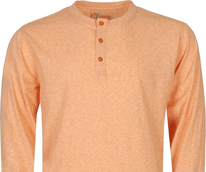 VATRENUS FR Shirts 4oz Lightweight Flame Resistant Henley 100% Cotton Men's Pre-Washed Fire Retardant Base Layer