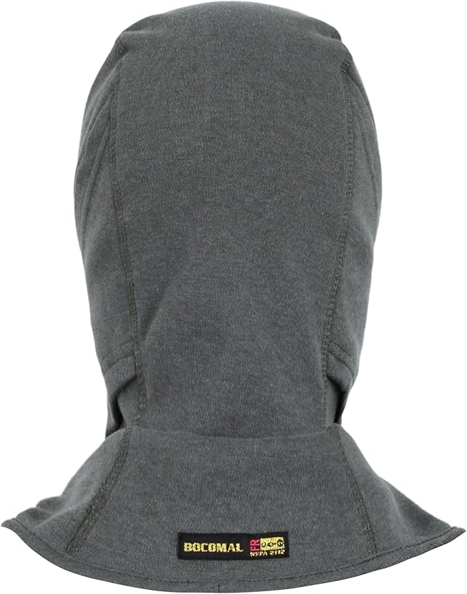 BOCOMAL FR Flame Resistant Balaclava Face Mask Arc Rated NFPA2112 CAT2 Helmet Liner Covering Hood for Welding