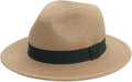 Joywant Womens Straw Fedora Beach Sun Hat, Packable Wide Brim Panama Hat for Women UV UPF50+ Summer Hat