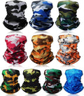 SATINIOR 10 Pcs Cooling Neck Gaiter for Men Women Sunscreen Breathable Bandana Summer UV Protection Face Mask Scarf