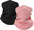 2 Pack Winter Neck Gaiter Warmer for Men&Women,Windproof Face Cover Fleece Face Mask Scarf for Cold Weather Sport