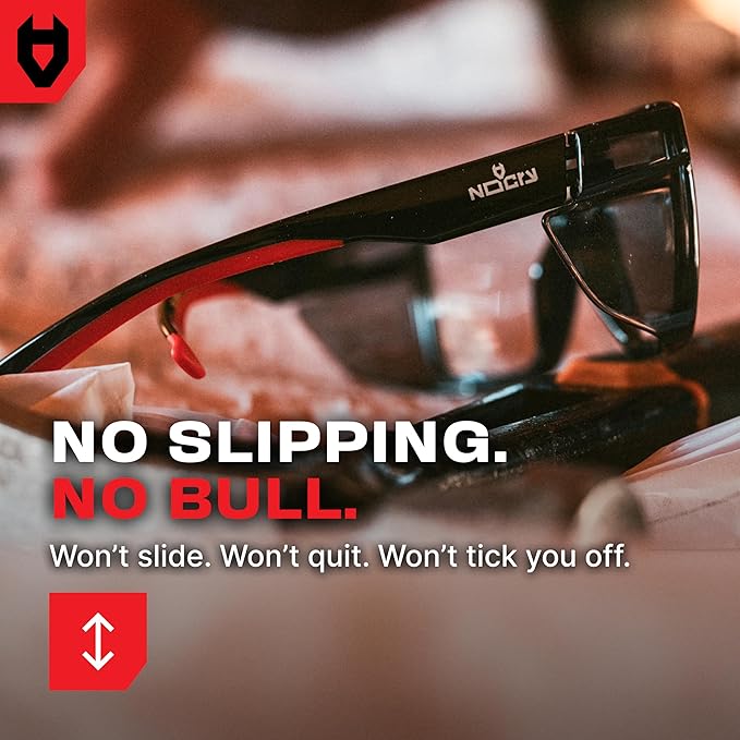 NoCry ANSI Z87.1 Clear Safety Glasses with Side Shields — Durable Anti Fog & Scratch Resistant Eye Protection Glasses or Men & Women — ANSI Z87 Rated Protective Eyewear with 100% UV Shielding for Work