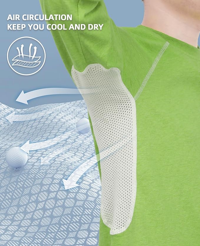 BOCOMAL FR Shirts for Summer Vented Mesh Loose Fit 4oz EX Lightweight Flame Resistant Base Layer CAT1 Crew Shirt