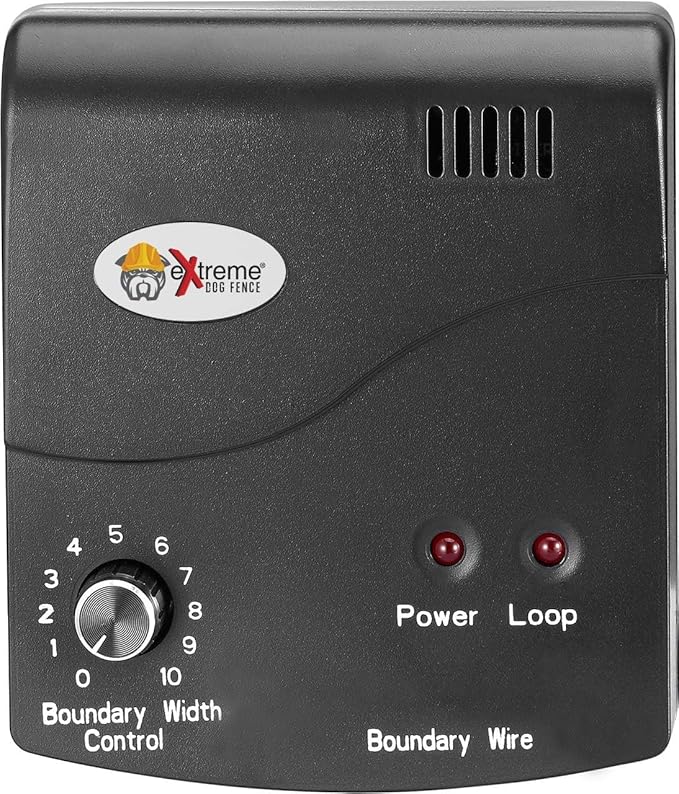Extreme Dog Fence Electric Dog Fence + Behavior Trainer Contain + Train Dual Feature Solution and Expansion Components - 1 Dog System with 500 Feet of 20 Yellow Gauge