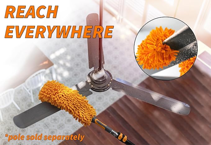 5-30 ft Long Telescopic Extension Pole // Multi-Purpose Extendable Pole with Universal Twist-on Metal Tip // Lightweight and Sturdy // Best Telescoping Pole for Painting, Dusting and Window Cleaning
