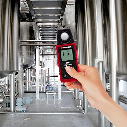 Triplett LT75 Digital Light Meter with Certificate of Traceability to NIST up to 400,000 Lux / 40,000 Fc