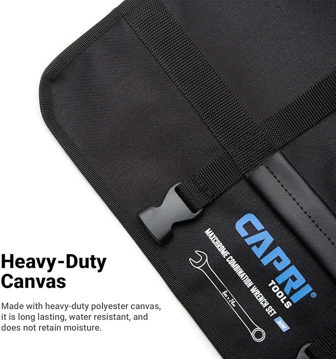 Capri Tools Wrench Roll Up Pouch Standard Pockets