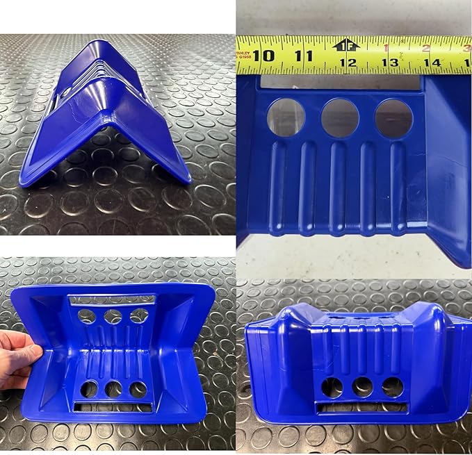 JUCHEN Flatbed Edge Protector, Edge Corner Tie Down Protector, Flatbed Accessories Plastic Protector, Protects Cargo Edges from Wear and Tear, High-Density Polyethylene, Blue, 10 Packs