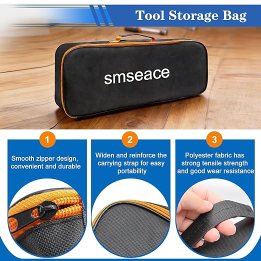 smseace 2020Pcs Heat Shrink Butt Connector,Solder Seal Wire Connectors Kit,Heat Gun and Crimping Tool Pack in Exquisite handbag 22-10AWG Waterproof Electrical Wire Crimp Connectors