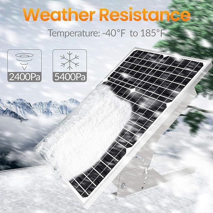 30W Solar Panel Kit 12V, Monocrystalline Solar Panel Charger Off Grid with Intelligent Waterproof Controller+ Adjustable Mount Bracket for Boat Car RV Motorcycle Marine Automotive Camping Roof