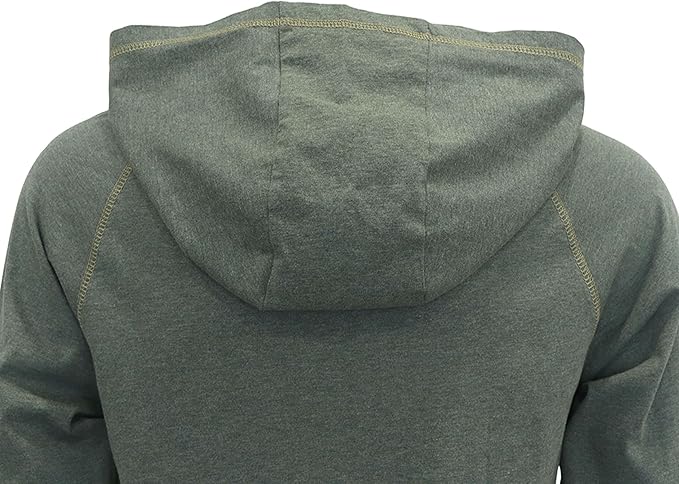 BOCOMAL FR Hooded T Shirts Heather Series 6oz Flame Resistant NFPA2112 CAT2 Fire Retardant Hoodies Work Shirt