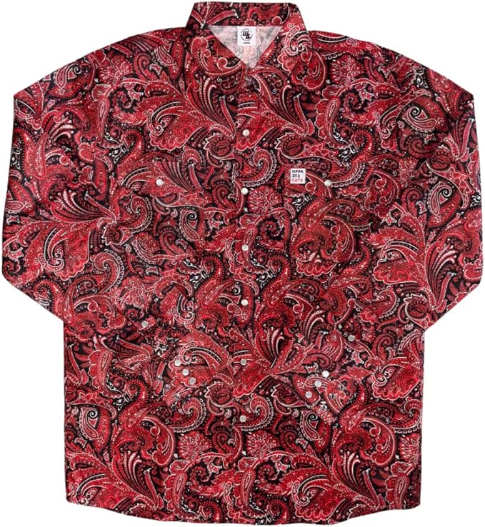 WoahBros FR Shirts for Men, 8oz Midweight Flame Resistant Welding Shirt, 100% Cotton, Pearl Snap Buttons - CAT2/NFPA2112