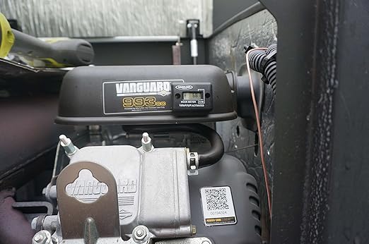 Hardline Products USA Vibration Activated Hour Meter – Wireless Waterproof Maintenance Tracker for Compressors, Electric Motors, Trailers, PTOs & Diesel Equipment – Peel & Stick Installation