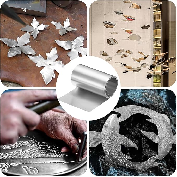 ZHAO 8'' x 13' Aluminum Flashing Roll Roof Flashing, Metal Roofing Panels Roof Strip for Sealing Windows Doors, Shed Weatherproofing Areas
