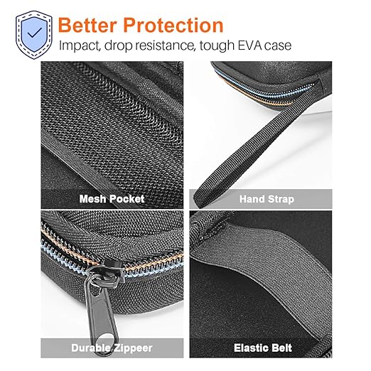 BTMETER Digital Anemometer Hard Travel Case,Safety Zipper Bag for 866 Series Handheld Wind Speed Meter Gauge