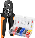 Newhouse Electric FTK1200 Ferrule Crimping Tool Kit with Wire Crimper Tool, Secure Wire Ferrule Nylon Container, and 1,200 Electrical Wire Connectors, Electrician Tool Set for Home Improvement