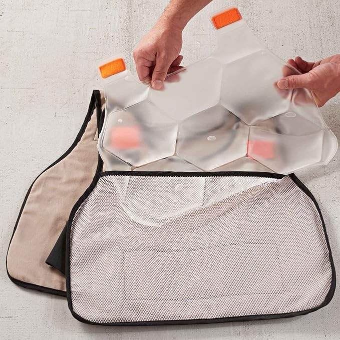 Cooling Ice Packs, Includes 2 Charge Packs, Compatible with Ergodyne Chill Its Cooling Vests, L/XL