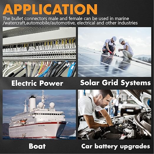Jeemiter 20pcs 8 AWG Battery Cable Lugs, 5/16" & 3/8" Copper Ring Terminals, Heavy Duty Crimp Connectors for 8 Gauge Wire with 20pcs 3:1 Heat Shrink Tubing & Glue Bottle - Automotive Marine Solar Use
