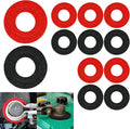 8PCS Battery Terminal Anti Corrosion Washers Fiber, Battery Terminal Protector, 4 Red & 4 Green Battery Terminal Protector for Protecting Battery Terminal, Universal Accessories (Red+Black, 12PCS)
