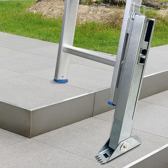 Ladder Leveler for Extension Ladder, Adjustable Extension Ladder Stabilizer Leg Ground Leveler, with Anti-Slip Pattern Steel Pole,Ladder Levelers for Extension Ladders(1 Piece)
