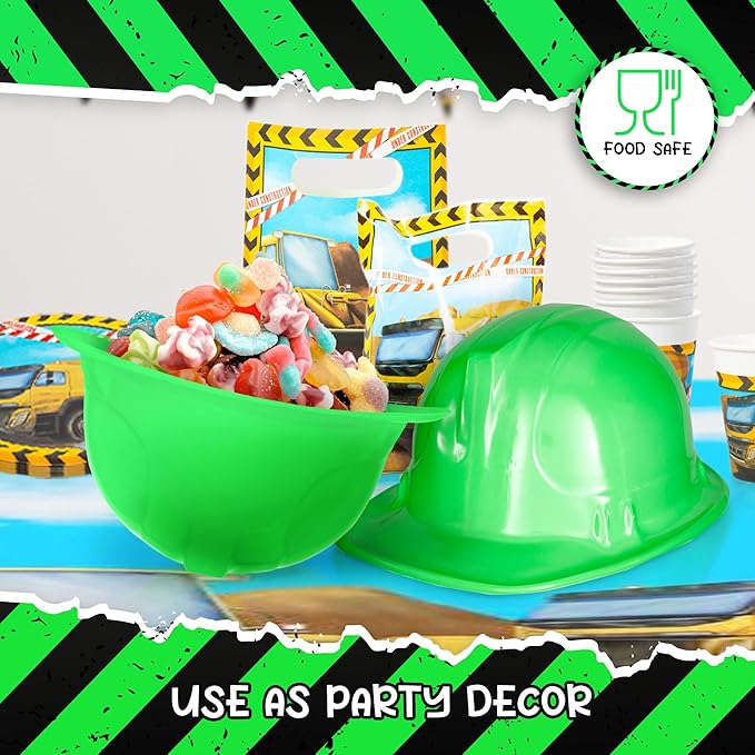 Windy City Novelties 12-Pack Construction Hats - Versatile Party Favors & Costume Accessories Kids Parties & Costume Props