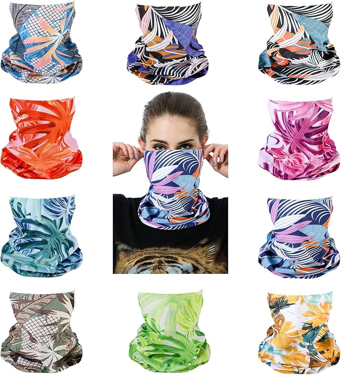 Neck Gaiter Masks Tube Scarf,Seamless Bandanas Buffs Gators,Ourdoor Face Mask Face Covering Multi Headwear