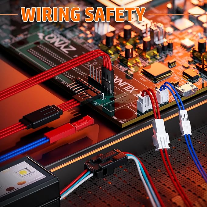 PEBA Crimping Tool and JST Connector Kit - 21 Types of 2.0 mm JST-PH 2/3/4/5/6-Pin Connectors & Crimp Pins, 2.5 mm JST-SYP Housings and Contacts, for DIY Electronics - Suitable for AWG 32-20 Wires