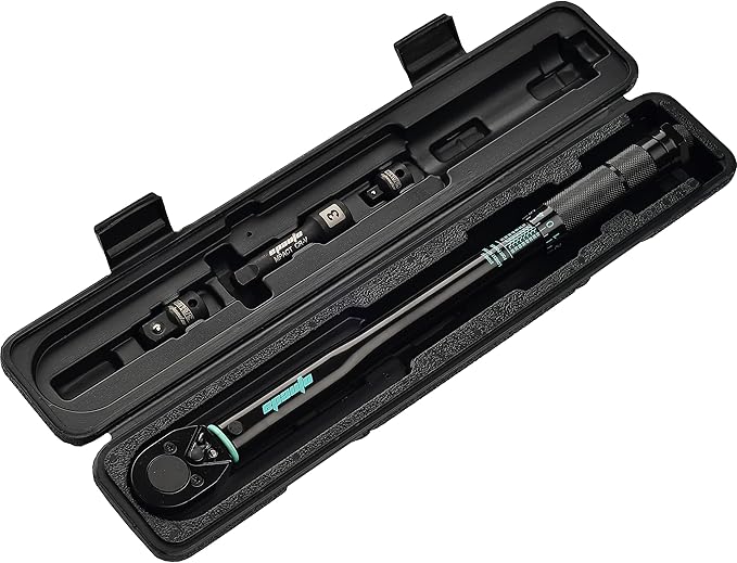 EPAuto 3/8-Inch Drive Click Torque Wrench, 10-80 ft-lb / 13.6-108.5 Nm, Black