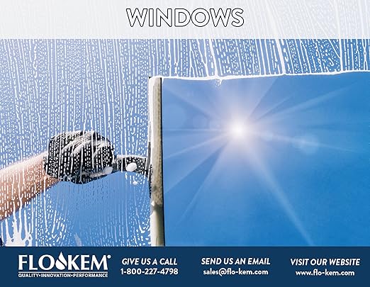 3480 Squeegee Window Cleaner - Concentrated Ammonia Free Non-Streak Cleaning Solution For The Professional and Homeowner - 32oz (Makes 32 Gallons of Cleaning Solution)