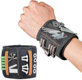 Magnetic Wristband for Holding Tools Adjustable Magnetic Wristband with 15 Strong Magnets for Screws and Nails, Drill Bits, Bolts Ideal Father's Day Gift Wrist Magnetic Tool Holder