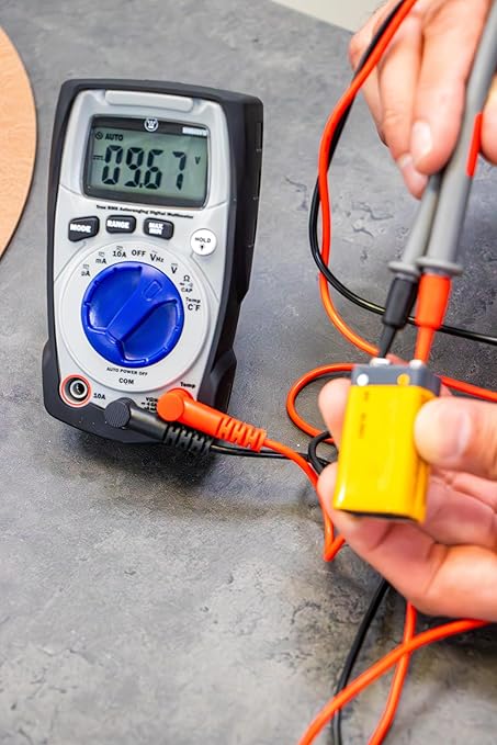 Westinghouse 600V True RMS Auto-Ranging Multimeter with Backlight and MAX/MIN; Measures Voltage Current Resistance Capacitance Frequency Temperature; 2-Year Warranty; Professional & DIY Use