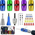 US Regulations Wire Stripping for Drill, Includ Wire Twisting Connector Kit, Professional Electrician Quickly Drill Wire Stripping Tools for 6/8/10/12/14 AWG