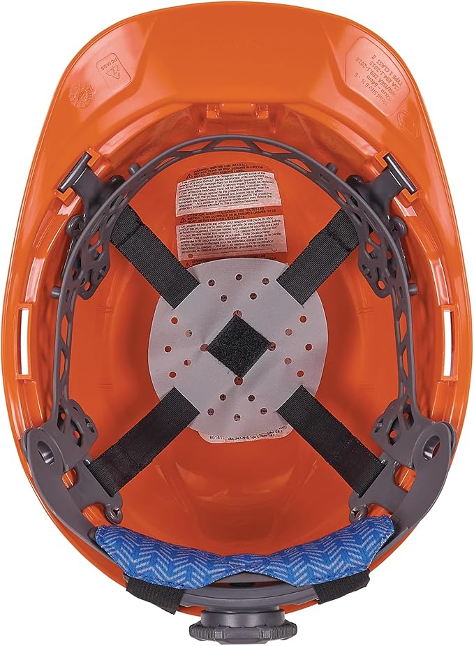 Ergodyne Chill-Its 6612 Moisture Wicking Hard Hat Top Pad, Padded Cooling Microfiber, Fits Most Suspension Systems (3-Pack)