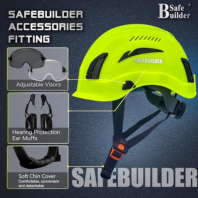 Safety Helmet Hard Hats Construction Head Protection 6-Point Suspension Lightweight Work Outdoor,Industrial ANSI Approved