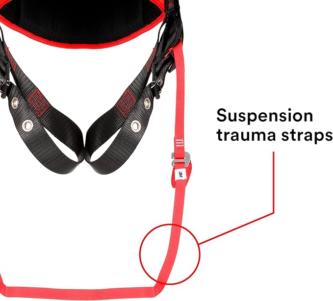 3M Protecta Medium - Large Comfort Construction Style Full Body Positioning Harness With Easy-Link Web Adapter, Auto-Resetting Lanyard Keeper And Impact Indicator