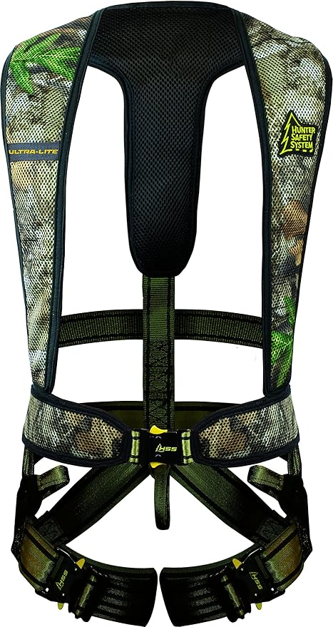 Hunter Safety System Ultra-Lite Harness: Lightweight Tree Stand Safety Harness with Mesh Upper Body & Patented Design