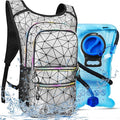 Hydration Pack, Water Backpack with 3L Hydration Bladder Lightweight Insulation, Festival Essential, Rave Hydration Backpack, Hydropack Backpack for Rave, Hiking, Biking, Festival Gear