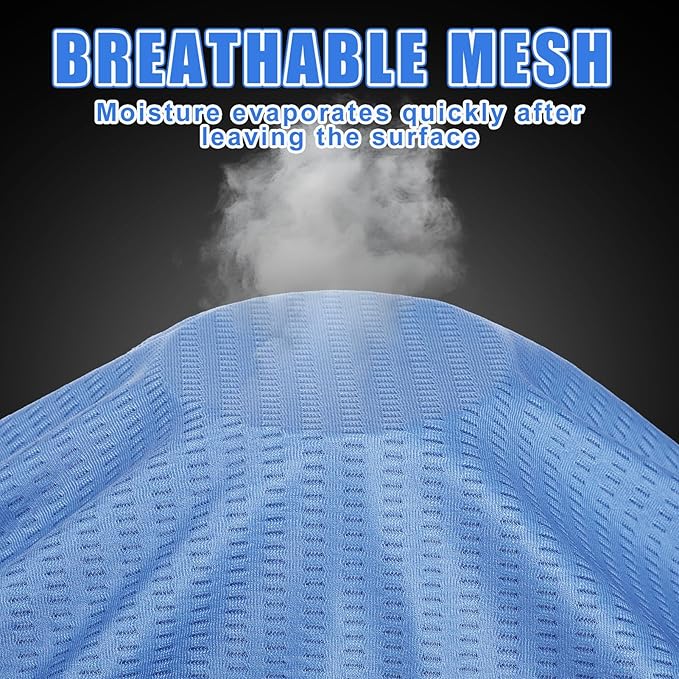 Geyoga Adjustable Cooling Neck Gaiter Breathable Summer Face Mask with Mesh Holes Strap UV Protection Neck Cover for Men