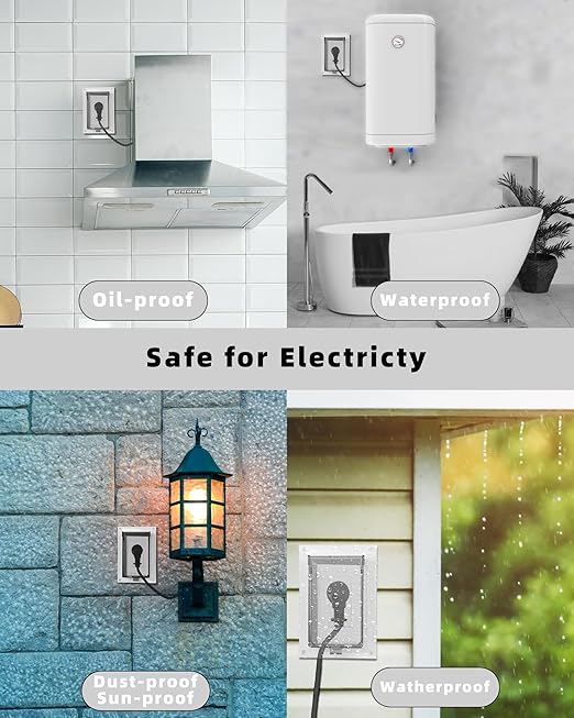 Electrical Box Replacement Cover, DBVC-1 Extra Duty Replacement for All-Weather Use, Type 3r Enclosure Cover for Wet Locations Can be adapted to DBVR1C/DBVS1C/60VC, Improve Electricity Safety (3)