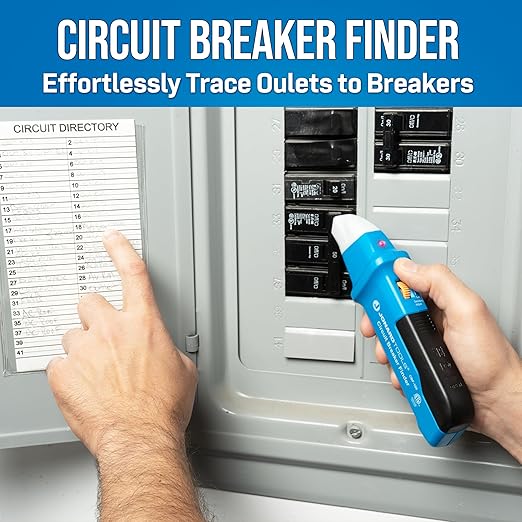 Jonard Tools CBF-100 Circuit Breaker Finder and Tracer with GFCI Outlet Tester, AC Circuits & Fuses, Adjustable Sensitivity, 110/125V AC at 50/60Hz USA Plug