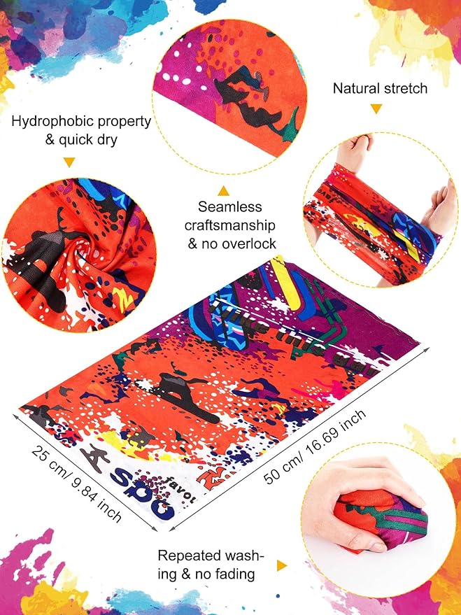 100 Pcs Bulk Neck Gaiters for Men Women Balaclava UV Face Mask Headband Face Covering Neck Tube Scarf Outdoor,100 Style