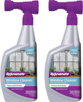 Rejuvenate Outdoor Window Spray and Rinse Cleaner with Hose End Adapter, 32 oz, 2 Pack