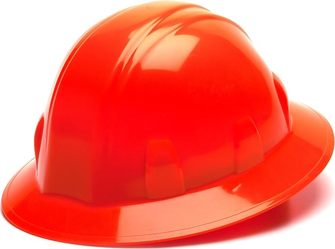 Pyramex Safety SL Series Full Brim Hard Hat 4-Point Ratchet Suspension