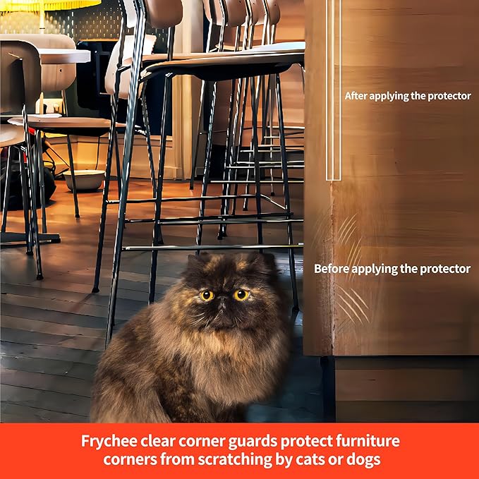 Clear Self-Adhesive Wall Corner Protectors-2 PCS of Corner Guards & Edge Protector for Baby, Furniture, Door, Tables, Cover Sharp Furniture, Easy to Install (3cmx120cm/1.18inx47.2in)