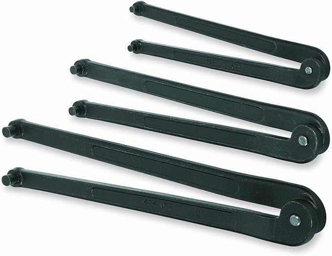 Williams JHWWS-483 Adjustable Face Spanner Wrench Set, 3-Piece, Provides heavy-duty Durability, Precision Engineering, and Versatility for Industrial Collar and Bearing Adjustments